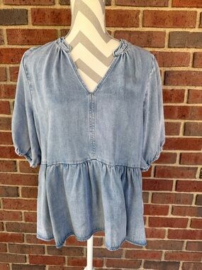 Velvet Heart Denim Top